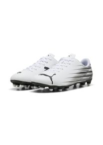 Fu&szlig;ballschuh Puma "ATTACANTO II FGAG", Herren, Gr. 42,5, schwarz-wei&szlig; (Puma wei&szlig;, Puma schwarz), Synthetik, bedruckt, Schuhe Fu&szlig;ballschuh, f&uuml;r Rasen- und Kunstrasenpl&auml;tze, mit weichem Synthetik-Obermaterial