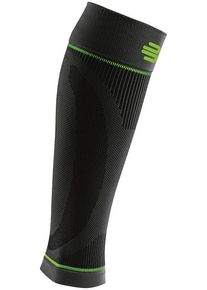 Bandage Bauerfeind "Compression Sleeves Lower Leg", Gr. XL Umfang: 42cm - 51cm, gr&uuml;n (schwarz, limette), Obermaterial: 57% Baumwolle, 41% Polyester, 2% Elasthan, Bandagen Bandage, mit Kompression