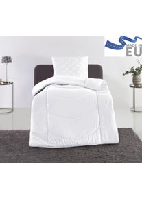 Steppbett + Kopfkissen OTTO HOME "Microlux, Bettdecke 135x200 cm, 155x220 cm", wei&szlig;, B/L: 135cm x 200cm Anzahl Teile 1, B/L: 80cm x 80cm Anzahl Teile 1, Bezug: Polyester F&uuml;llung: Polyester, leicht, Bezug: 100% Polyester, Bettwaren-Sets, Steppbett + Kopfkissen, Set mit Kissen 40x80 cm, 80x80 cm, Sommer, Herbst, Winter in 4 Farben