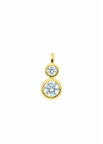 Adelia&acute;s Kettenanh&auml;nger ADELIA&acute;S "333 Gold Anh&auml;nger mit Zirkonia", gold, Schmuckanh&auml;nger, Damen, mit Zirkonia, Gelbgold 333, Kettenanh&auml;nger