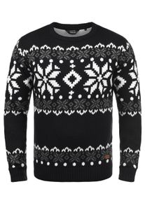 !Solid Rundhalspullover SOLID "Rundhalspullover SDNorwig", Herren, Gr. XL, schwarz, Obermaterial: 100% Polyacryl PAN., Pullover Rundhalspullover