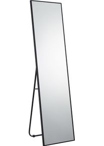 Ganzk&ouml;rperspiegel Salesfever "Eleganter Spiegel", schwarz, B:40cm H:150cm T:2cm, Aluminium, Spiegelglas, Spiegel, Ganzk&ouml;rperspiegel, Mit elegantem, schwarzem Rahmen - 1 St&uuml;ck