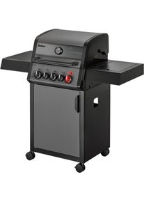 Gasgrill Enders "HYDE 3 SIKR Turbo", schwarz (schwarz, grau), B:126cm H:118cm T:56cm, Grills, Gasgrill, erreicht turboschnell extrahohe Temperaturen f&uuml;r scharfes Anbraten​