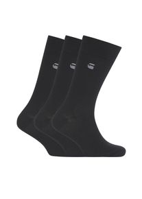 G-Star Raw Socken G-STAR "SAGE, 3 PACK SOCKS", Herren, Gr. 40-43, schwarz, Baumwollmischung, unifarben, elastisch, Socken Socken, unifarben mit Logostickerei