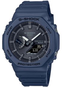 Smartwatch Casio G-SHOCK "GA-B2100", blau (graublau, blau), Smartwatches, Herren, Smartwatch, Solaruhr, Armbanduhr, Herrenuhr, Stoppfunktion, Weltzeit