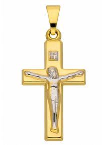 Adelia&acute;s Kettenanh&auml;nger ADELIA&acute;S "333 Gold Kreuz Anh&auml;nger Korpus", gold, Schmuckanh&auml;nger, Damen, Gelbgold 333, Kettenanh&auml;nger