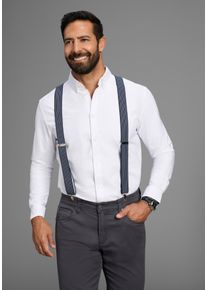 MAN'S WORLD Hosentr&auml;ger MAN'S WORLD, Herren, blau (jeansblau, marine), Materialmix, gemustert, gestreift, festlich, Hosentr&auml;ger Hosentr&auml;ger, in bequemer Breite & extra L&auml;nge bis 130cm - im Streifendesign