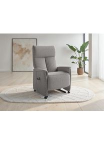 Sit & More TV-Sessel SIT & MORE "Cremona Comfort Plus", grau, B:87cm H:114cm T:89cm, 100% Polyester, Sessel, TV-Sessel, bis 200 Kg belastbar, mit Herz-Waage Funktion