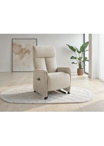 Sit & More TV-Sessel SIT & MORE "Cremona Comfort Plus", silber, B:87cm H:121cm T:89cm, 100% Polyester, Sessel, TV-Sessel, bis 200 Kg belastbar, mit Herz-Waage Funktion