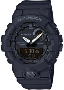 Smartwatch Casio G-SHOCK "GBA-800", schwarz (schwarz, schwarz), Smartwatches, Herren, Smartwatch, Quarzuhr,Armbanduhr Herrenuhr,Schrittz&auml;hler,bis 20 bar wasserdicht
