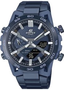 Smartwatch CASIO EDIFICE "ECB-2000CB", blau (blau, blau), Smartwatches, Herren, Smartwatch, Armbanduhr, Herrenuhr, Edelstahlarmband, Bluetooth,bis 10 bar wasserd.