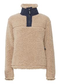 Troyer oxmo "Troyer OXElina", Damen, Gr. S, beige (doeskin), Obermaterial: 100% Polyester PES., Pullover Troyer
