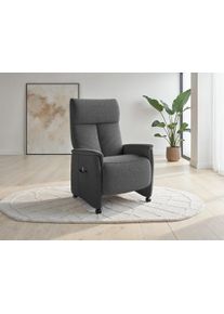 Sit & More TV-Sessel SIT & MORE "Cremona Comfort Plus", anthrazit, B:87cm H:112cm T:89cm, 100% Polyester, Sessel, TV-Sessel, bis 200 Kg belastbar, mit Herz-Waage Funktion