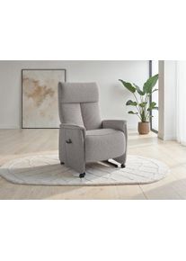 Sit & More TV-Sessel SIT & MORE "Cremona Comfort Plus", silber, B:87cm H:112cm T:89cm, 100% Polyester, Sessel, TV-Sessel, bis 200 Kg belastbar, mit Herz-Waage Funktion