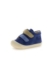 Lauflernschuh Naturino "CORKEL VL", M&auml;dchen, Gr. 25, Leder, blau (dunkelblau), Veloursleder, Schuhe Lauflernschuh, Babyschuh, Klettschuh, Gr&ouml;&szlig;enschablone zum Download