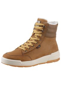 Winterboots RIEKER SPORT, Herren, Gr. 41, braun (cognac, braun), Leder, Schuhe Winterboots, Stiefelette, Schn&uuml;rboots mit TEX-Membran