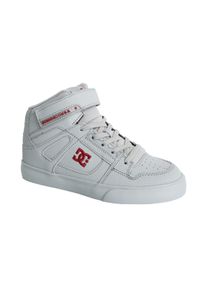 Sneaker DC Shoes "Pure High-Top EV", M&auml;dchen, Gr. 4(35), rot (grau, rot), Obermaterial:Obermaterial: Leder / Futter: Textil / Au&szlig;ensohle: Gummi;, Schuhe Sneaker