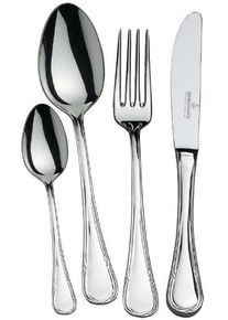 Besteck-Set "Ligato", silber (silberfarben), 24 Stk., Chromnickelstahl 18/10, PICARD & WIELP&Uuml;TZ SOLINGEN, Essbesteck-Sets, Besteck-Set, Made in Germany