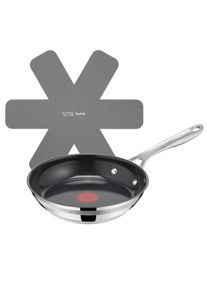 Pfannen-Set Tefal "Jamie Oliver Smart Cook", edelstahl, &Oslash;:20cm, Pfannen, Pfannen-Set, Keramikbeschichtung, Thermo-Signal, induktionsgeeignet, Edelstahlgriff