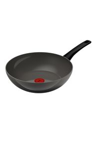 Wok Tefal "Renewal", grau, B:29,8cm H:10,4cm L:47,6cm &Oslash;:28cm, Pfannen, Wok, Keramikbeschichtung, 100% recycelter Aluminiumk&ouml;rper, Thermo-Signal