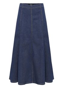 Jeansrock Zero "Jeansrock Maxi", Damen, Gr. 44, blau (dunkelblau denim), Einsatz: 98% Baumwolle CO. 2% Elasthan EL., R&ouml;cke Jeansrock
