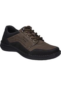 Schn&uuml;rschuh Josef Seibel "Anvers 98, asphalt-kombi", Herren, Gr. 41, grau (asphalt, kombi), Obermaterial: 100% Rindsleder Leather cow., Schuhe Schn&uuml;rschuh