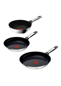 Pfannen-Set Tefal "Emotion+", edelstahl, Pfannen, Pfannen-Set, Premium Edelstahl, Induktion, sp&uuml;lmaschinenfest, hochglanzpoliert