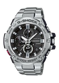 Smartwatch Casio G-SHOCK "GST-B100D", silberfarben, silberfarben, Smartwatches, Herren, Smartwatch, Armbanduhr, Herrenuhr,Bluetooth,Stoppfunktion,Smart Access Technologie