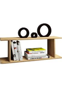 Wandregal Vcm "Holz Wandregal Wandboard H&auml;ngeregal Board Sirola", braun (honig, eiche), B:80cm T:20cm, Regale, Wandregal