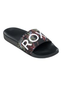 Sandale Roxy "Slippy Ii", Damen, Gr. 6(36), schwarz (schwarz multi camo), Obermaterial: 100% Synthetikmaterial / Futter: 100% Textil / Au&szlig;ensohle: 100% EVA, Schuhe Sandale