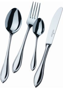 Besteck-Set "Novara", silber (silberfarben), 24 Stk., Chromnickelstahl 18/10, PICARD & WIELP&Uuml;TZ SOLINGEN, Essbesteck-Sets, Besteck-Set, Made in Germany