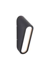 LED Au&szlig;en-Wandleuchte Paulmann "Cliff IP44 64x116mm 3000K 9,5W 300lm 230V Anthrazit Aluminium", grau (anthrazit), B:6,4cm H:24,2cm T:11,6cm, Leuchten, LED Au&szlig;en-Wandleuchte, seewasserresistent