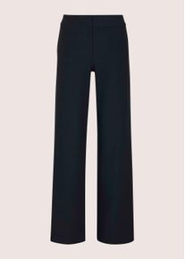 Madeleine Mode Palazzohose MADELEINE "B&uuml;gelfaltenhose Sommerhose mit Formbund", Damen, Gr. 21, N + K Gr, blau (marine), Obermaterial: 66% Polyester PES. 28% Viskose CV. 6% Elasthan EL., Modern, weit, Hosen Palazzohose, B&uuml;gelfalten