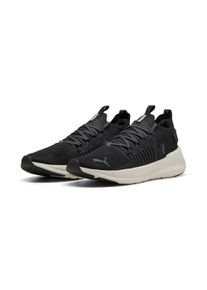 Laufschuh Puma "SOFTRIDE SYMMETRY FUZION LS", Damen, Gr. 44,5, schwarz (Puma schwarz, dusky gray, vapor gray), Textil, Schuhe Laufschuh, f&uuml;r sportliche Aktivit&auml;ten und Lauftraining, mit SOFTFOAM+ Innensohle