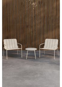 Gartenlounge-Set VENTURE HOME "Minos, gro&szlig;z&uuml;giges Outdoor-Set f&uuml;r vielseitige Nutzung", beige, beige, beige, B:70cm H:745cm T:70cm, Stahl, Sitzm&ouml;bel-Sets, Gartenlounge-Set, Loungem&ouml;bel mit Metallgestell, pulverbeschichtet