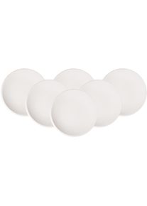 Villeroy & Boch Speiseteller VILLEROY & BOCH "Speiseteller NewMoon &oslash; 27 cm 6er Set wei&szlig;", wei&szlig;, L:27cm, Speiseteller, Speiseteller