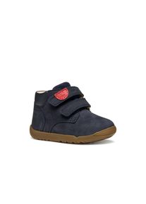 Lauflernschuh Geox "B MACCHIA BOY", Jungen, Gr. 23, blau (navy), Leder, Schuhe Lauflernschuh, Babyschuh mit Klettverschluss, Gr&ouml;&szlig;enschablone zum Download