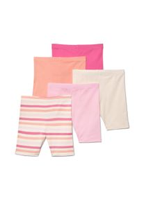 Tchibo - 5 kisl&aacute;ny r&ouml;vid leggings - nő - m&eacute;ret 134/140 - feh&eacute;r/cs&iacute;kos