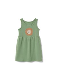 Tchibo - Gyerek jersey ruha - m&eacute;ret 122/128 - z&ouml;ld/mint&aacute;s