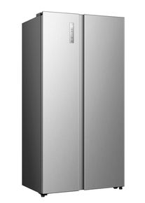 HISENSE Side-by-Side "RS3P558NE", Energieeffizienz: E, inox, B:91,1cm H:178,6cm T:61,5cm, K&uuml;hlschr&auml;nke, MultiAirFlow-System, Side-by-Side