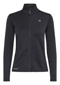 Sweatjacke North Bend "Funktionsjacke NBKaja W", Damen, Gr. 44, schwarz (schwarz melange), Obermaterial: 92% Polyester PES. 8% Elasthan EL., Sweatjacken Sweatjacke