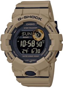 Smartwatch Casio G-SHOCK "GBD-800", braun (schlamm, hellbraun), Smartwatches, Herren, Smartwatch, Quarzuhr,Armbanduhr,Herrenuhr,Schrittz&auml;hler,bis 20bar wasserd.digital