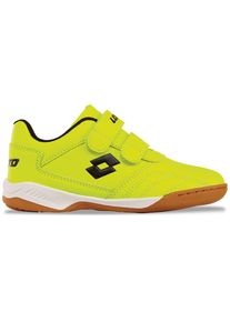 Hallenschuh Lotto, Jungen, Gr. 40, gelb (fr.gelb, schwarz), Synthetik, mehrfarbig, Schuhe Hallenschuh, - mit nicht-f&auml;rbender Sohle