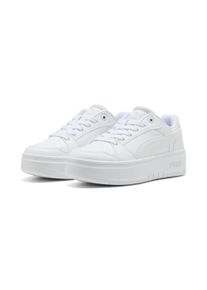 Sneaker Puma "REBOUND FEMME LOW", Damen, Gr. 41, wei&szlig; (Puma wei&szlig;, vapor gray), Synthetik, Schuhe Sneaker, f&uuml;r Sportmode und Streetwear, mit Textil-Innenmaterial