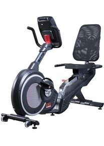 UNO Fitness Liege-Ergometer U.N.O. FITNESS "RC 70", silber (schwarz, silberfarben), HeimtrainerB:66cm H:120cm L:165cm, Liege-Ergometer, 150 kg max. Benutzergewicht, Fahrrad, 32 Widerstandsstufen, B:66cm H:120cm L:165cm