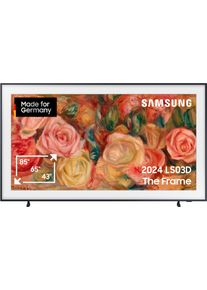 Samsung QLED-Fernseher, Energieeffizienz: G, schwarz, 50 &Prime;, Fernseher, The Frame, Mattes Display, Art Mode, Austauschbare Rahmen, Dolby Atmos, QLED-Fernseher