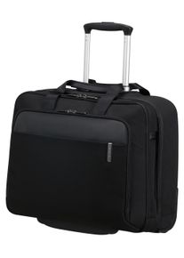 Aktentasche Samsonite "EVOSIGHT 17,3'' mit Rollen", Gr. B/H/T: 46cm x 37cm x 21,5cm, schwarz, Polyester, unifarben, Taschen Aktentasche, Businesstasche mit Rollen und Teleskopstange Trolleyaufstecksystem