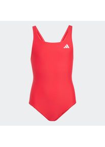 Badeanzug adidas Performance "ESS VBCK SUIT Y", M&auml;dchen, Gr. 140, N-Gr, pure ruby, Obermaterial: 78% Polyamid, 22% Elasthan, Badeanz&uuml;ge Badeanzug