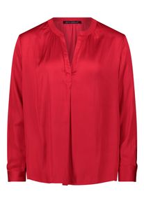 Satinbluse Betty Barclay "Satin-Bluse langarm", Damen, Gr. 46, rot, Obermaterial: 100% Polyester PES., Blusen Satinbluse