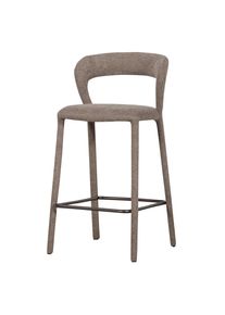 Livetastic , Taupe , Textil , 48x95x52 cm , Esszimmer, Barm&ouml;bel, Barhocker